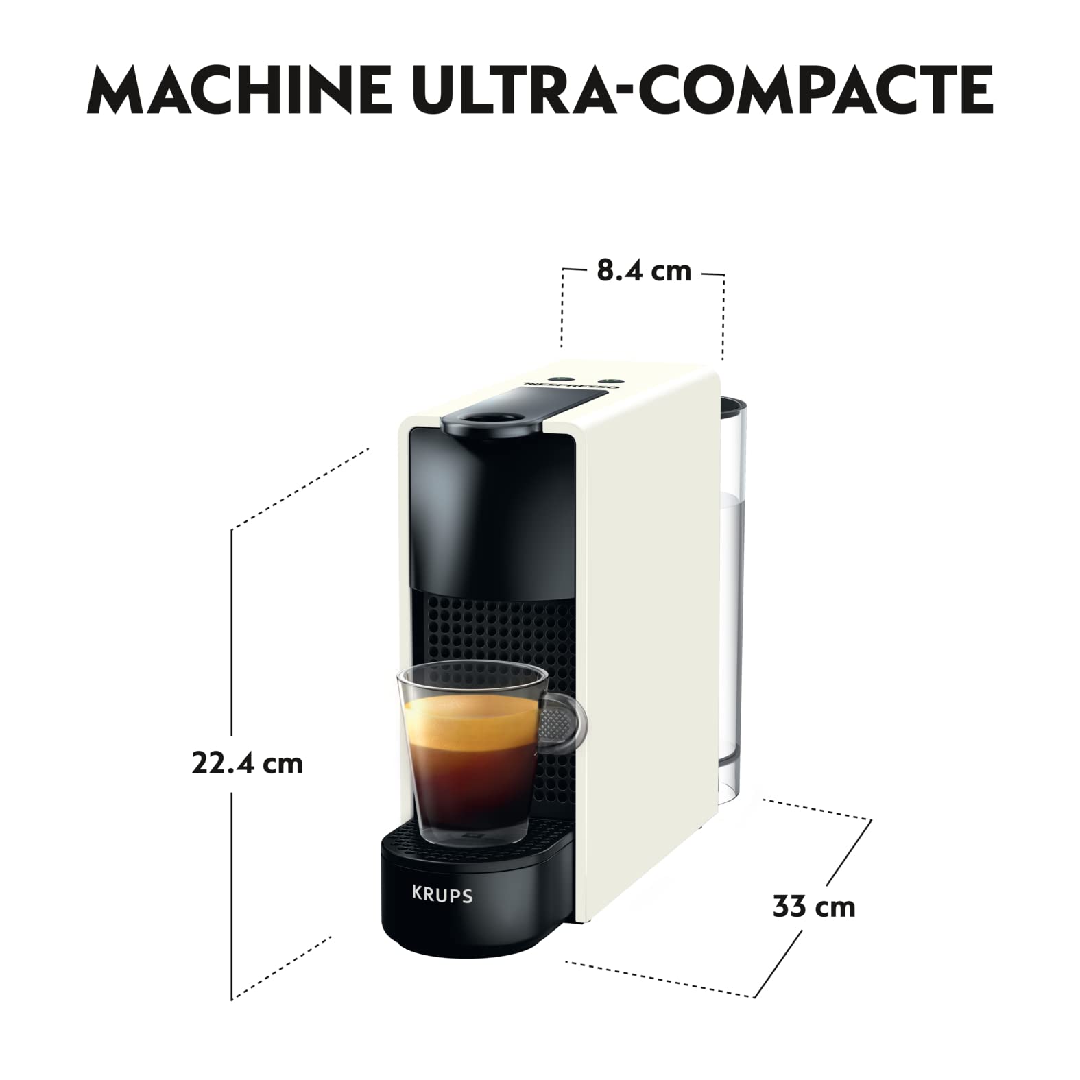 Lirivo Machine à Café Essenza Mini Blanche Cafetière Capsule de Café