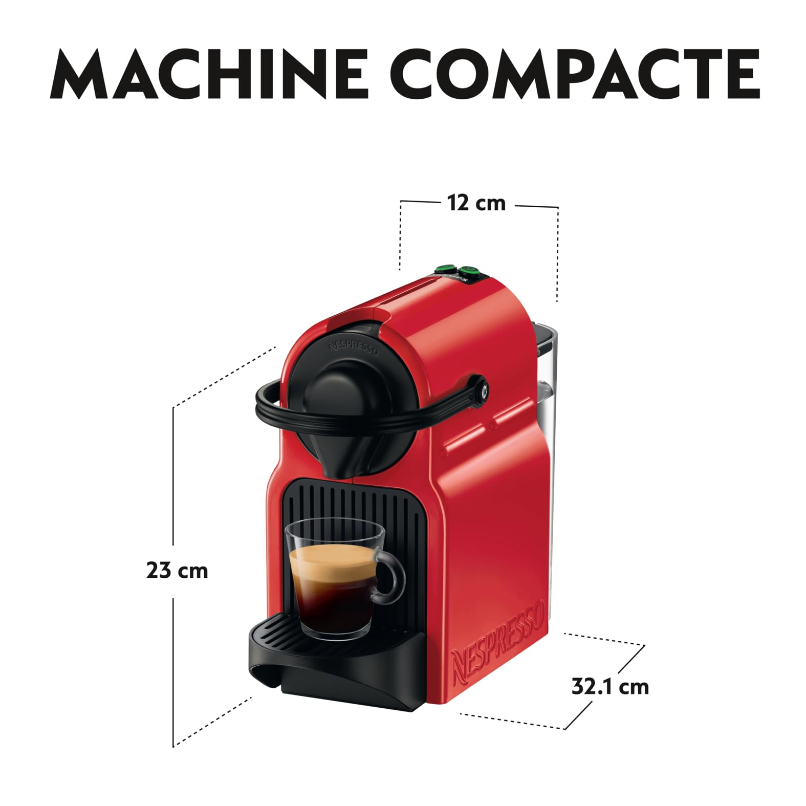 Lirivo Machine à café Inissia rouge, Cafetiere Espresso , taglia unica