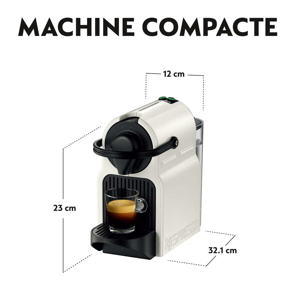 Lirivo Machine à Café Inissia Blanche Cafetière Espresso