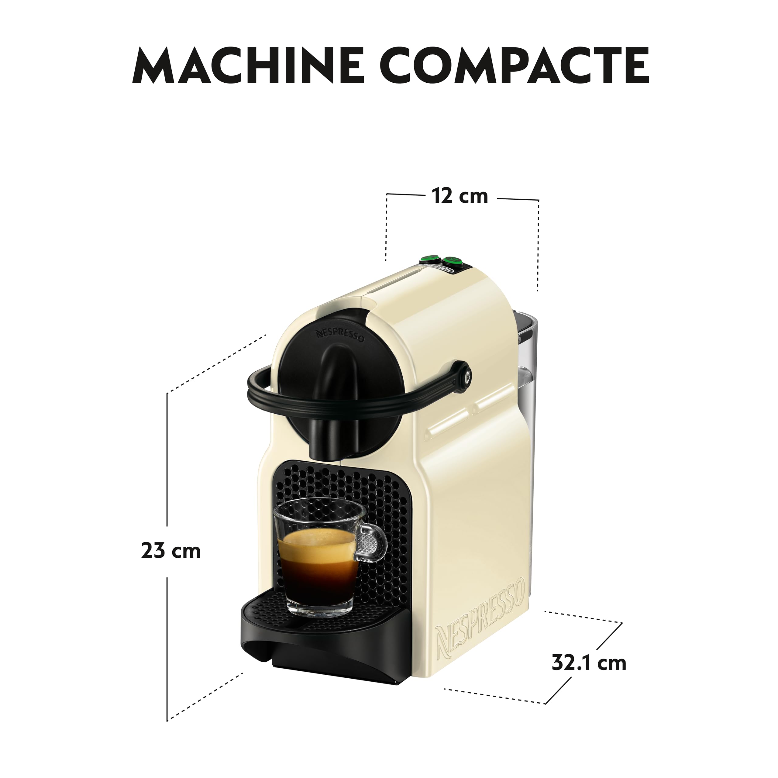 Lirivo Inissia , Machine à Café Automatique, Machine à Capsules pour une Seule Tasse